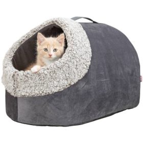   Trixie Cave Calida - bújó 50x30x35cm, szürke,fehér/fekete