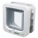 Trixie SureFlap 4-Way Cat Flap - kutya és macskaajtó mikrochip azonosítással (fehér) 21x21cm