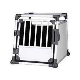   Trixie Transport Box - Aluminium szállítóbox (ezüst) 48×57×64cm M-L (max:30kg)