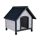 Trixie Natura Dog Kennel - kutyaház (szürke) sátortetős (M-L) 83x87x101cm