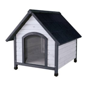   Trixie Natura Dog Kennel - kutyaház (szürke) sátortetős (M-L) 83x87x101cm