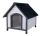Trixie Natura Dog Kennel - kutyaház (szürke) sátortetős (M-L) 83x87x101cm