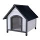 Trixie Natura Dog Kennel - kutyaház (szürke) sátortetős (M-L) 83x87x101cm