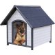 Trixie Natura Dog Kennel - kutyaház (szürke) sátortetős (L) 96x105x112cm