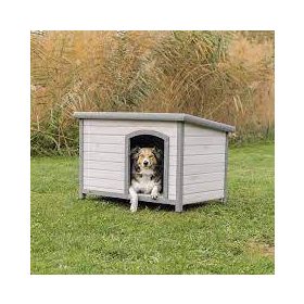   Trixie Classic Dog Kennel - kutyaház (szürke) féltetős (S-M) 85x58x60cm