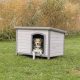 Trixie Classic Dog Kennel - kutyaház (szürke) féltetős (S-M) 85x58x60cm