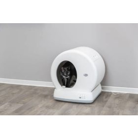   Trixie Self-Cleaning cat litter tray, plastic, 53 × 55.5 × 52 cm, white