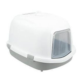  Trixie Primo XXL Litter Tray - fedeles macska wc (szürke/fehér) macskák részére (56x47x71cm)