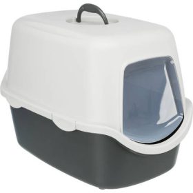   Trixie Vico Cat Litter Tray - Fedeles macska WC (szürke) 40x40x56cm