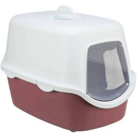   Trixie Vico Cat Litter Tray - Fedeles macska WC (berry/fehér) 40x40x56cm