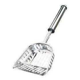   Trixie Stainless Steel Litter Scoop - alomlapát (fém) minden alom tipushoz (M)