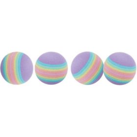   Trixie Set of Rainbow Balls - habszívacs játék (labda) macskák részére (4db/4cm)