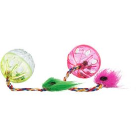   Trixie Rattling Ball - műanyag játék (csörgő labda) macskák részére (4cm/2db)