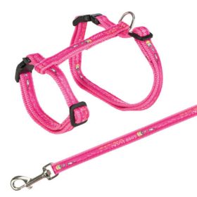   Trixie Cat Harness XL with Lead - hám és póráz szett (többféle színben) nagytestű macskák részére (34–57 cm/13 mm, 1.20m)