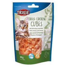   Trixie Premio Cheese Chicken Cubes - jutalomfalat (csirke,sajt) macskák részére (50g)