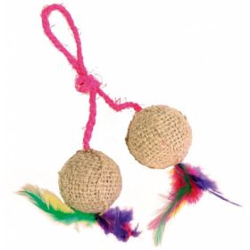   Trixie 2 Balls on a Rope - játék (labdák) macskák részére (4,5cm)