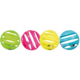   Trixie Set of Toy Balls - játék (labdák csengővel) macskák részére (4db/4cm)