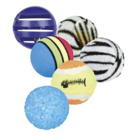   Trixie Set of Toy Balls - játék (labdák) macskák részére (6db/4cm)