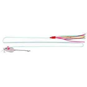   Trixie Playing Rod with 2 Toys - játék macskapeca (egeres/bojtos) macskák részére (40cm)