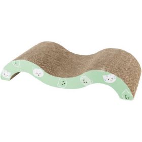   Trixie Mimi Scratching Wave - kaparó kartonból (türkiz) macskák részére (50x9x23cm)