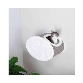   Trixie Cuddly Cave for Wall Mounting - barlang - falra szerelhető (fehér,szürke) macskák részére (42x29x28cm)