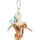 Trixie Wooden Toy on Rope - Fajáték kötéllel nagypapagájok részére (35cm)