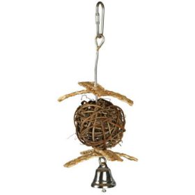   Trixie Wicker Ball with Sisal Rope - játék (szizál) díszmadarak részére (5.5cm)