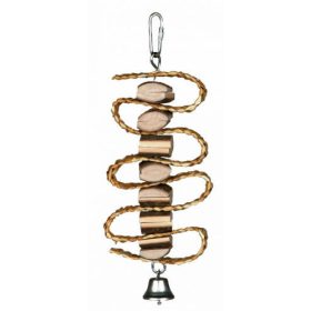   Trixie Nibbling Toy - játék (szalmaszalaggal) díszmadaak részére (21cm)