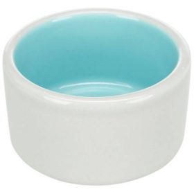   Trixie Ceramic Bowl - kerámia tál (fehér,kék) rágcsálók részére (100ml /7cm)