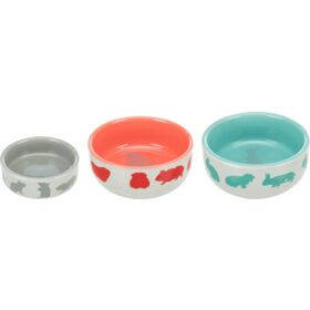   Trixie Ceramic Bowl - kerámia tál (színes) rágcsálók részére (80mll /8cm)