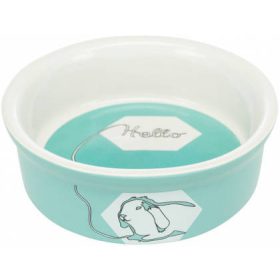   Trixie Ceramic Bowl - kerámia tál (mintás, többféle színben) nyulak részére (240ml /11cm)
