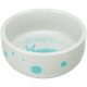 Trixie Ceramic Bowl - kerámia tál (pöttyös, többféle színben) nyulak részére (250ml /11cm)