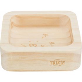   KT24:Wooden Bowl - tál (kezeletlen fa) rágcsálók részére (60ml, 8x8cm)