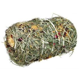   Trixie Hay Bale with Flowermix - kiegészítő eleség (szénabála, virágokkal) rágcsálók részére (10×18cm) 200g