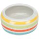 Trixie Ceramic Bowl - kerámia tál (fehér,csíkos) rágcsálók részére (50ml /8cm)
