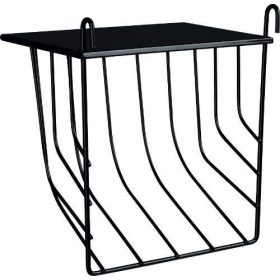   Trixie Hanging Hay Manger - szénatartó rács -(akasztható, tetővel) ketrecbe, kifutóba  (20x18x12) fekete