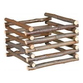   Trixie Standing Hay Manger - szénatartó rács (fűzfa pálcikákból) ketrecbe,kifutóba (15x11x15cm)