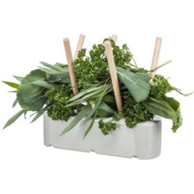   KT25.Trixie Feeding Trough - etetővályú (kerámia,fa) rágcsálók részére 26x23x17cm)