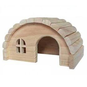   Trixie Wooden House - Manzárdtetős faház egerek és hörcsögök részére (19x11x13cm)