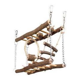   Trixie Suspension Bridge - dupla függőhíd (kéreg fából) rágcsálók részére (27x17x7cm)
