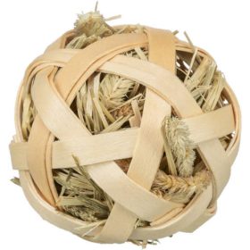 Trixie Bambuszba csomagolt szénagolyó, 5 cm