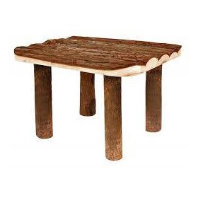   Trixie Natural Living Shelter and Platform - menedék és terasz (kéreg fából) nyulak és tengerimalacok részére (30x22x25cm)