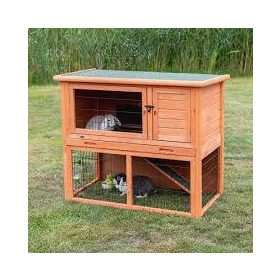   Trixie Small Animal Hutch with Enclosure - kültéri ház (barna) rágcsálók részére  (116x97x63cm)