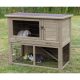 KT25. Trixie Small Animal Hutch with Enclosure - kültéri ház (szürke-zöld) rágcsálók részére  (116x97x63cm)