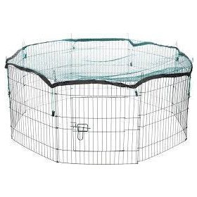   Trixie Outdoor Run with Protective Net - kisállatkifutó (fém)  6db/63x58cm