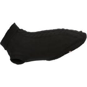   Trixie Kenton Pullover - pulóver (fekete) kutyák részére (XS) 30cm