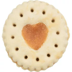   Trixie Valentine Heart Biscuits filled with chicken - Valentin napi linzer,csirkés ízesítéssel töltve, 100 g