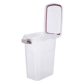   Trixie Plastic Barrel - műanyag táptartó (átlátszó/fehér) 25liter (24×51x39cm)
