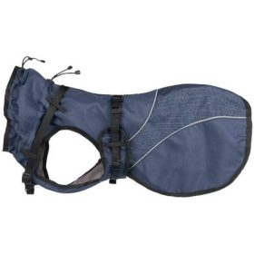   Trixie Cape with Harness Duo - esőkabát hámmal (kék) kutyák részére (XS) 30cm - KIFUTÓ TERM.