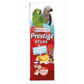   Versele Laga Prestige Sticks Dupla Rúd (banán, kókuszreszelék) - kiegészítő eleség nagypapagájok részére (2db/140g)